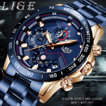 Load image into Gallery viewer, LIGE 2020 Luxury Sports Quartz Men&#39;s Watch Relogio Masculino™
