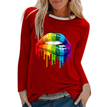 Load image into Gallery viewer, VDF - Winter Casual Womens O-neck Long Sleeve Top Loose Print Tshirts™
