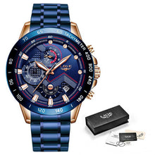 Load image into Gallery viewer, LIGE 2020 Luxury Sports Quartz Men&#39;s Watch Relogio Masculino™
