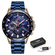 Load image into Gallery viewer, LIGE 2020 Luxury Sports Quartz Men&#39;s Watch Relogio Masculino™
