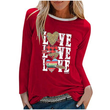 Load image into Gallery viewer, VDF - Winter Casual Womens O-neck Long Sleeve Top Loose Print Tshirts™
